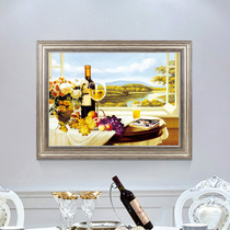 Restaurant wall decoration European-style murals dining room wall decoration painting single Hall wine fruit framed painting