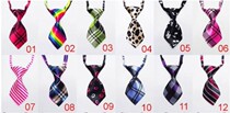Multi-color flower pet tie scarf bow tie color random hair
