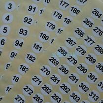 Add-stick 2CM round number adhesive label paper Digital 1-1000 stickers Dongguan print customizable numbers
