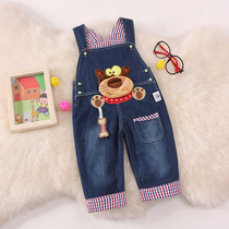 Baby Long Pants Boy Spring Autumn Winter Clothing Tide 2 Denim Spring Clothing 1-4 Years Old 3 Toddler 0 Baby Boy Children Clothes Back With Pants