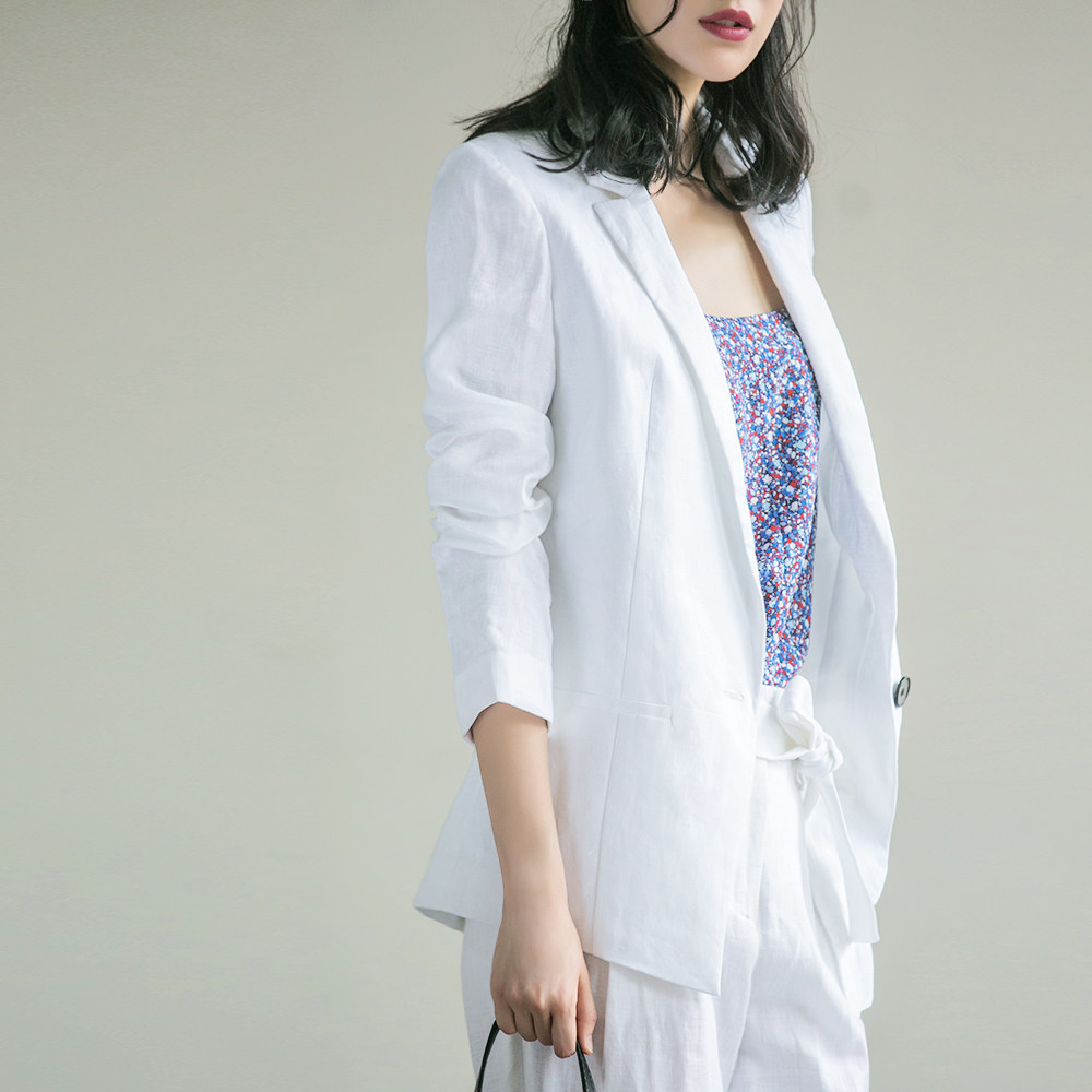 dimple hsu 高质薄西装在手 一年三季都不愁 进口亚麻 gw10762