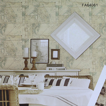 PVC Western wallpaper Palace wallpaper ancient European map nautical map retro map background Wall special offer