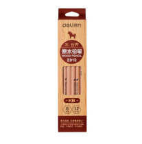 Deli S909 S910 pencil log pencil student pencil HB 2B wooden pencil