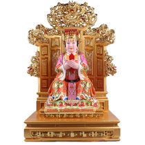 Sitting on the Kowloon Chair Mazu Statue Mazu Empress Our Lady of Heaven Sea Goddess Resin carved painted new product