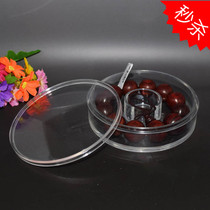 Thickened transparent hand string box magnet acrylic round beads box light box hand chain box display box