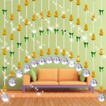 Crystal bead curtain curtain finished curtain partition curtain partition curtain full wearing curtain toilet wind water curtain cabbage gourd