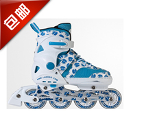 Counter Le Coco wear-resistant color wheel roller skates flash children mens and womens skates single row inline roller skates