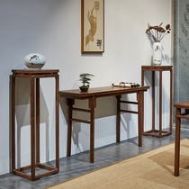 New product Chinese style black walnut elm Zen flat head case bar case Porch case bar table Song Ming style antique furniture custom-made