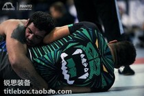 (Shipped from the United States)Original MANTO mixed martial arts MMA wear-resistant clothing UFC tight short-sleeved T-shirt black green