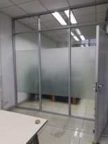 Changsha Zhuzhou Xiangtan office glass partition wall new single-layer frosted factory direct sales