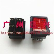 (2 gears 6 feet two gears six feet red with lights) KCD4-6PN boat switch rocker power switch