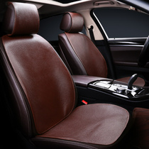 Summer new first layer buffalo skin car cushion four seasons universal monolithic seat cushion leather mat small waist car cushion