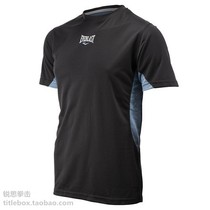 (USA shipped) official EVERLAST boxing half sleeve breathable quick dry T-shirt men black blue