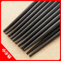 High-end hotel restaurant Home high temperature resistant polymer glass fiber pointed tree skin pattern alloy chopsticks 10 pairs