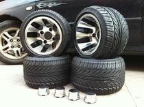 ATV F1 small Kawasaki tires 235X30-10 flat tires plus 10 inch aluminum alloy wheels set of 4