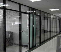 Shanghai office high partition partition wall Office screen high partition wall tempered glass aluminum alloy high partition wall
