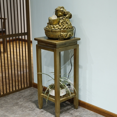 Golden toad lucky running water decoration three-legged toad opening gift treasure Feng Shui Jinchan shop cashier decoration