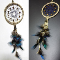 dream catcher Indian dream catcher transporter evil spirits hemp rope bells moonstone sheepskin