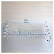 Piya factory direct thick rectangular hardware storage basket desktop wardrobe drawer large capacity basket