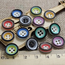 Full 13 yuan round concave bowl candy color shirt pants sewing wall decoration button button 13mm