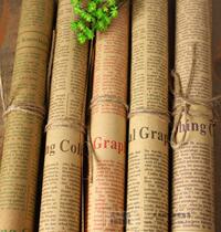 Retro English newspaper DIY wrapping paper Old newspaper online shop photography props Take pictures background paper props