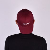 simple way Men and women can not adjust the full seal hat Baseball cap cap coffee wine red wild