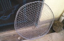 Stainless steel rice sieve dustpan round wire basket Vegetable hawking basket Cargo drying basket Steamed rice basket