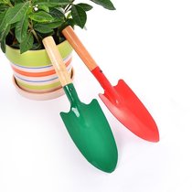 Gardening flower planting flowers planting planting soil potted potted tools small shovel iron shovel coarse handle wooden handle mini flower shovel shovel