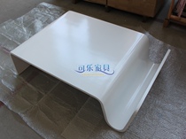 CL905 White curved wood large coffee table Resistant to yellowing and not easy to change color Coffee Table Coffee Table Japanese style