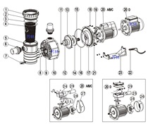 Swimming pool Water pumps accessories Water pumps Impeller Water seal Seals Seal ten thousand Shot Water Pumps Accessories Pool Equipment