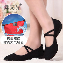Dance boundless new belly dance adult shoes Middle heel womens dance shoes womens soft bottom dancing shoes womens shoes square dance shoes