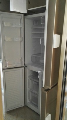 Homa/奥马 BCD-403DH/B冰箱双开门变频 十字对开家用薄四开门冰箱