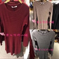 (Special price) topfeeling Mjstyle long sweater 816190141 flower gray jujube red