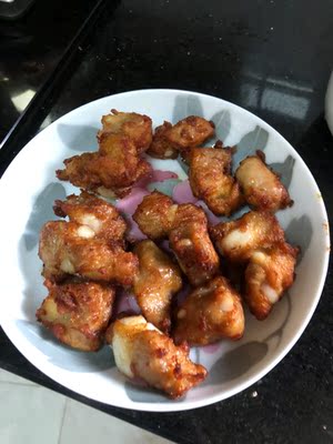 味道很好，下过炸金黄即可！