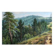 Chen Xiangxuns Lake Light Mountain boutique oil painting