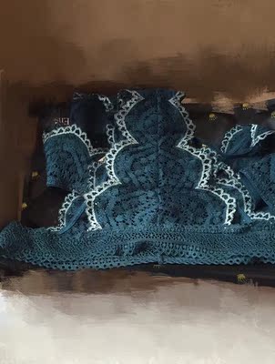 这款内衣很时尚，料子摸着非常舒服，而且颜色很好看，就是祖母绿的颜色，很性感。