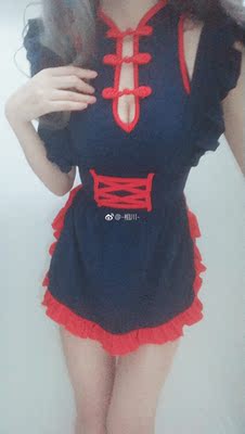 中国风这个太好看了！！围裙和衣服是分开的，可以拆开穿！！！