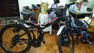 PLENTY26寸24寸山地电动自行车助力锂电电动车电瓶折叠电动自行车