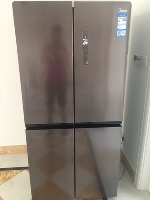 Midea/美的 BCD-428WTPZM(E)十字门冰箱双开门变频风冷家用电冰箱