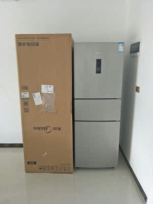 Midea/美的 BCD-258WTM(E)三门冰箱风冷无霜节能家用三门电冰箱