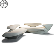 ZEPHYR SOFA ZEPHYR Zaha Alien Moon SOFA Designer Creative Art FRP SOFA