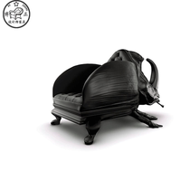 Maximo Riera designer creative beetle leather seat special-shaped glass fiber reinforced plastic beetle sofa