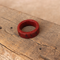 Violet wood ring tail ring Purple wood ring can be lettered ethnic women (Lus Mahogany)