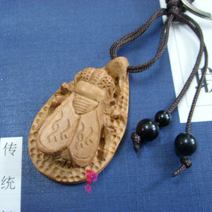 开光桃木马上蝇挂件 苍蝇常赢钥匙扣 发偏财 招