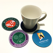 Tennis Grand Slam Australian Open French Open Wimbledon US Open Coasters Insulated Water Coasters I love Tennis Club