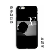 Federer silhouette Tennis phone case Iphone678plus Apple X11promax Huawei P20 Xiaomi