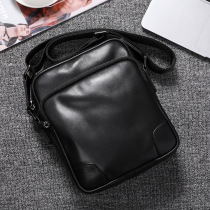 2021 mens bag messenger bag leather business casual mens bag shoulder bag tide first layer cowhide small backpack