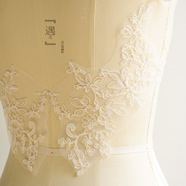 High-end dress headwear with DIY lace accessories car bone lace flower decals wedding styling design lace material