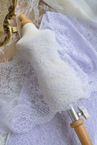 Daily single stretch thin soft and smooth lace doll dress dress underwear accessories blue purple wide 17cm