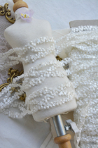 Dress cheongsam European sequin embroidery narrow lace accessories DIY decorative wavy hand seam lace material